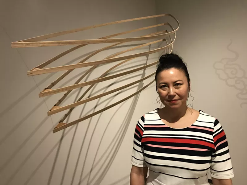 Image: Tomiko Jones was at Northlight Gallery for the final day of her "Hatsubon" exhibit.
