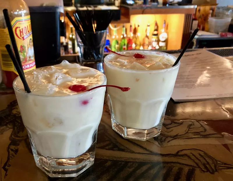 Image: Carly's Coladas at Carly's Bistro for two ... but not for long.