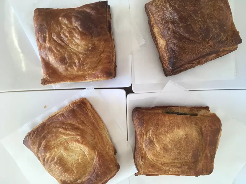 Image: Various pies on offer at Squarz in Tempe