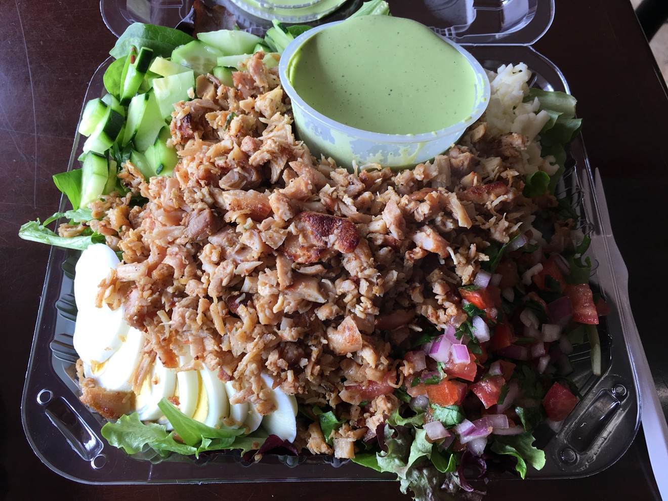 A chopped chicken salad is Cobb via Sinaloa.