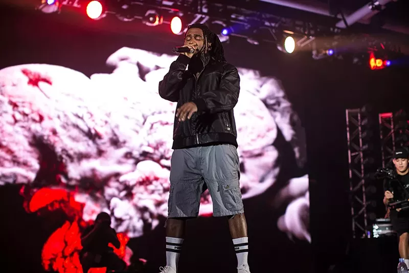 Image: Lil B performs at III Points 2017 in Miami.