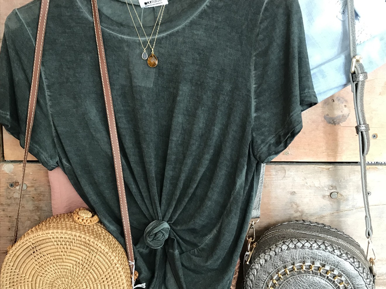 Clothing and accessories we spotted at Bunky Boutique.