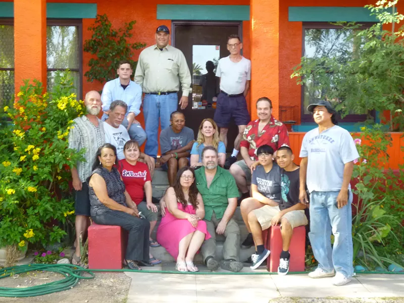 Image: Volunteers gathered at Alwun House in the Garfield neighborhood.