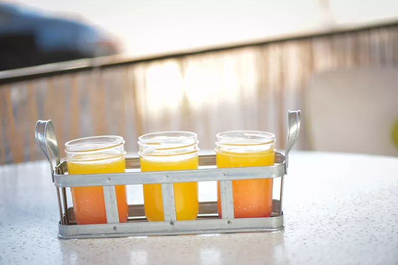 Image: Mimosas will flow this month.