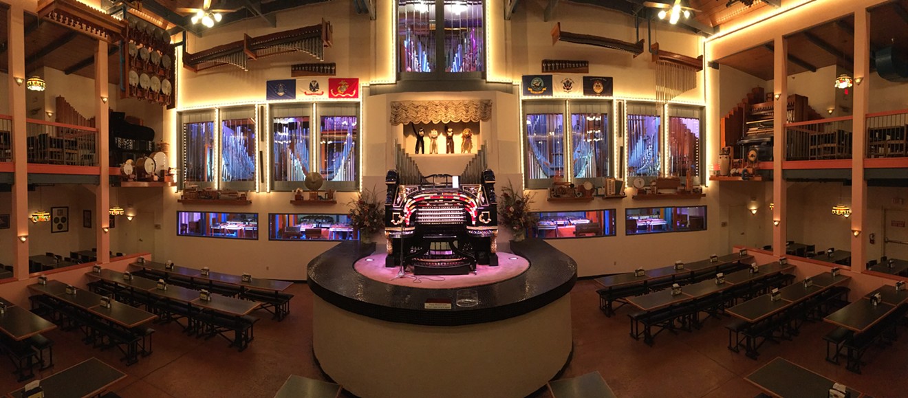 Dad can channel his inner musician at Organ Stop Pizza.