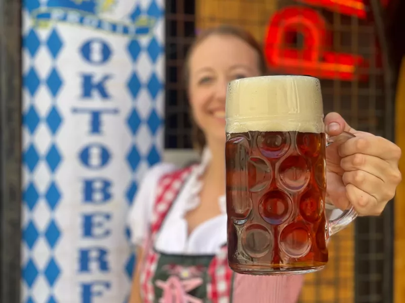 Image: Raise a stein, and test your ability to hold it up, at Oktoberfests around Phoenix this fall.