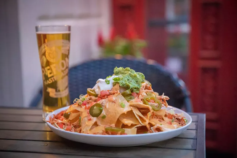 Image: The Stetson nachos at Kelly's at SouthBridge are perfect for game day.