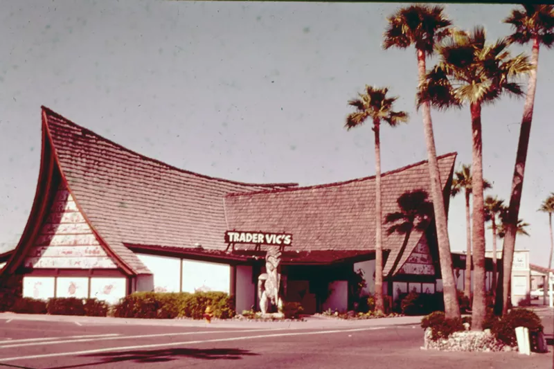 Image: Trader Vic’s was one of the most visually striking of the Valley's bygone restaurants.
