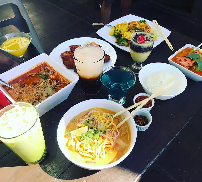 Image: Noodle dishes, curries, and other Thai favorites at ThaiTini.