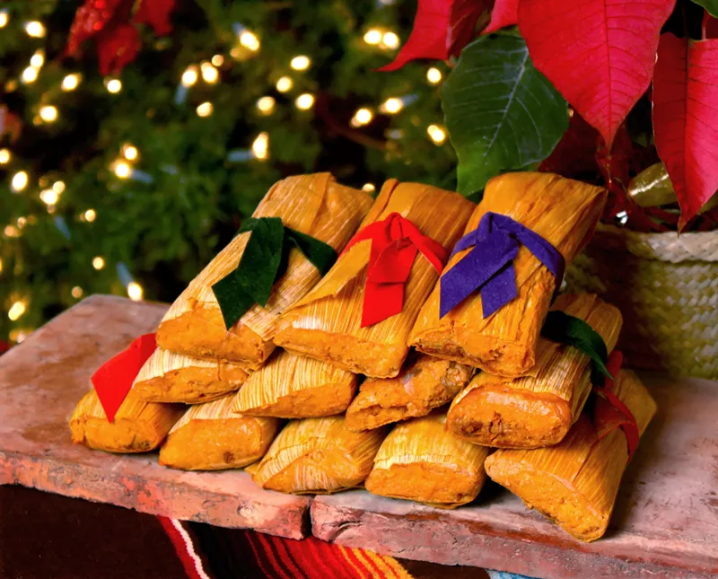 Image: Green chile tamales for Christmas, anyone?