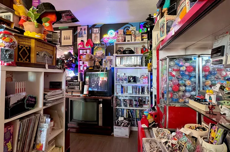 Image: A room full of pop culture antiques.