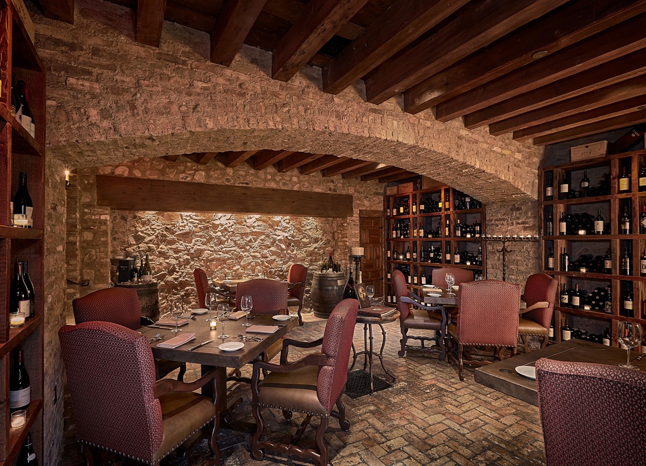 Dinner in the cellar has never been so cool.