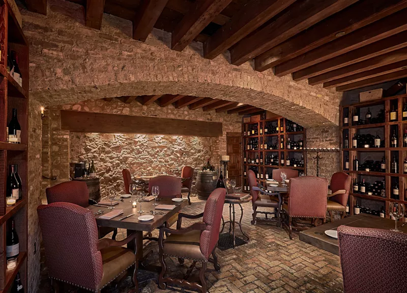 Image: Dinner in the cellar has never been so cool.