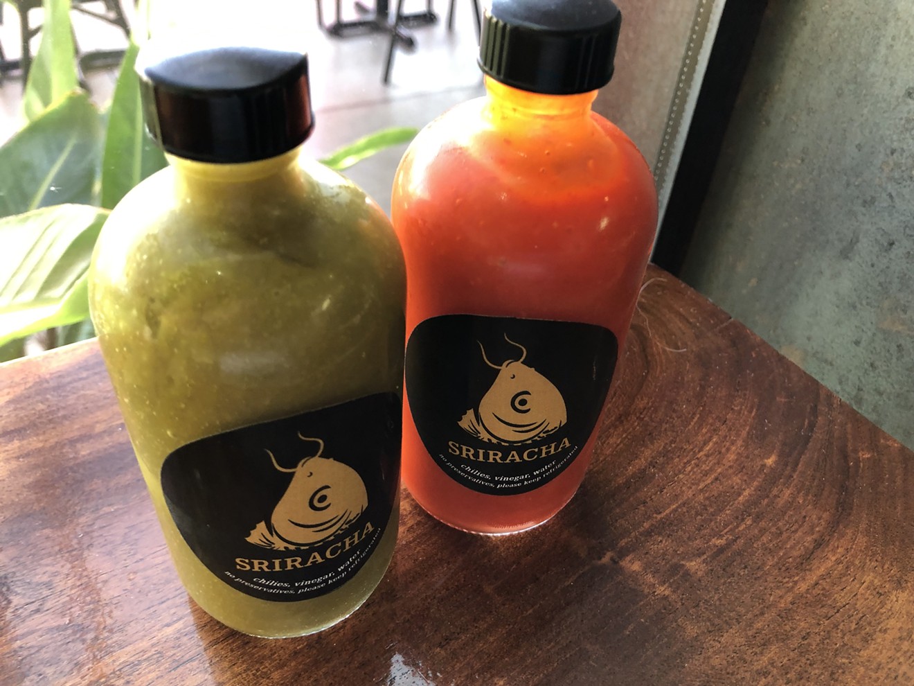 The Clever Koi blends two simple but really nice hot sauces.