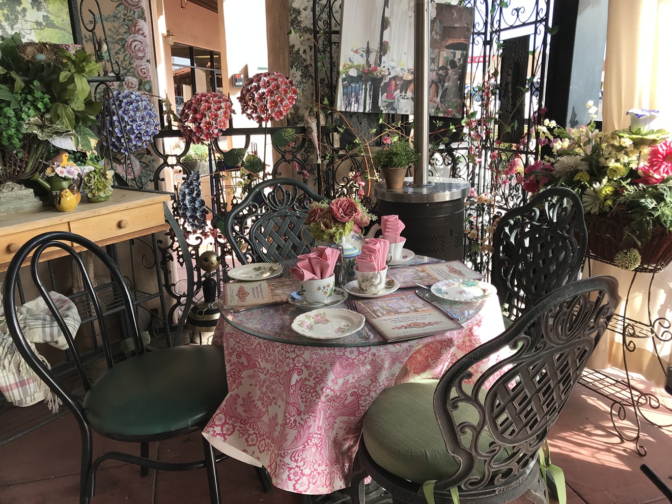 Enjoy intimate holiday tea at the English Rose Tea Room.