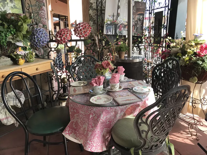 Image: Enjoy intimate holiday tea at the English Rose Tea Room.