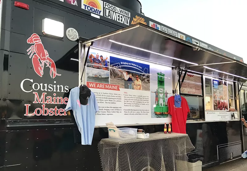 Image: Cousins Maine Lobster truck, of Shark Tank fame.