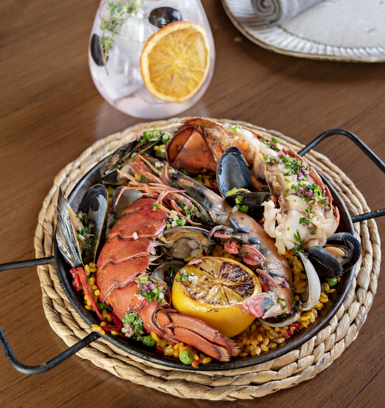 The show-stopping seafood paella from Talavera