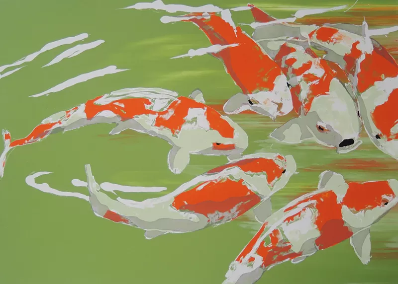 Image: Party of 6 by Five15 Arts artist collective member Wendy Willis.