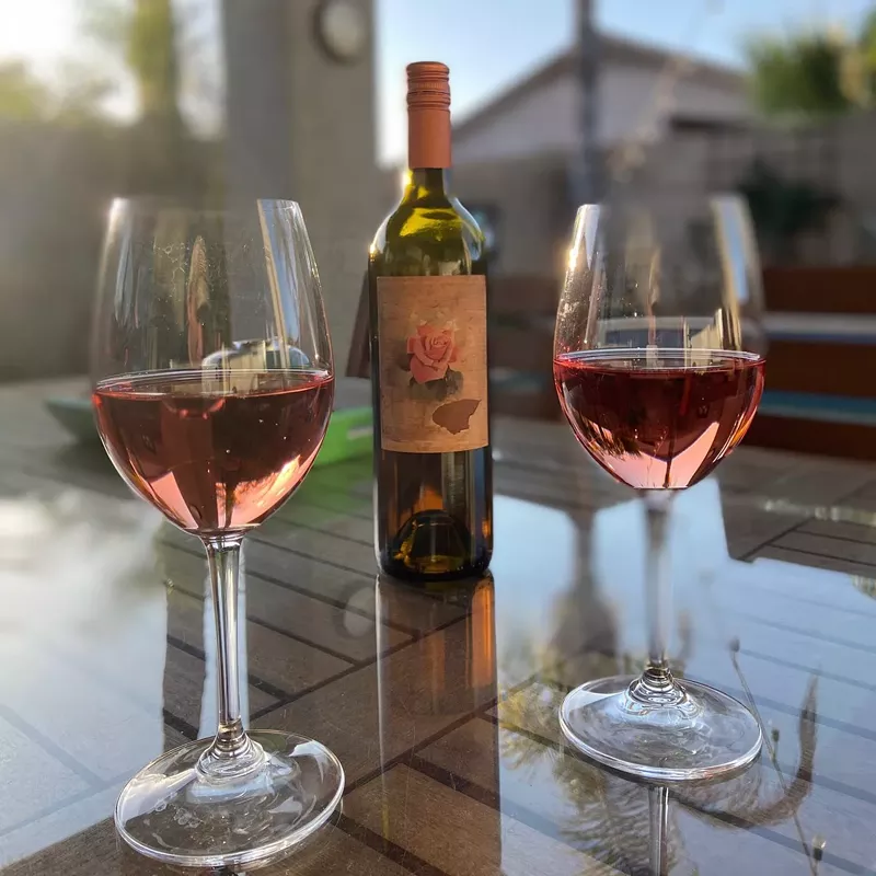 Image: You'll be tasting four different kinds of rosé during the month of August.