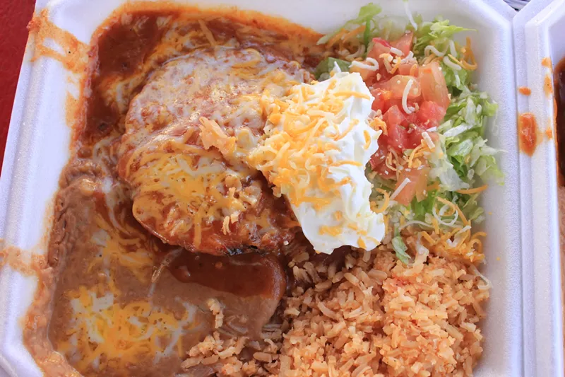 Image: Sonoran enchiladas that pack heat