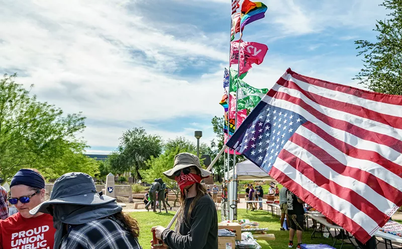 Image: 9 photos: Hundreds spend Labor Day protesting Trump at the Capitol