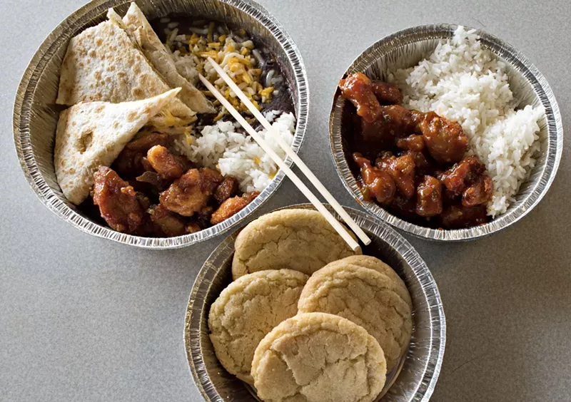 Image: Anything goes at this classic Mex-Chinese restaurant in north Phoenix.