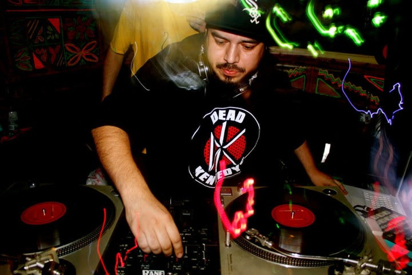 DJ Melo spins during a night at Karamba.