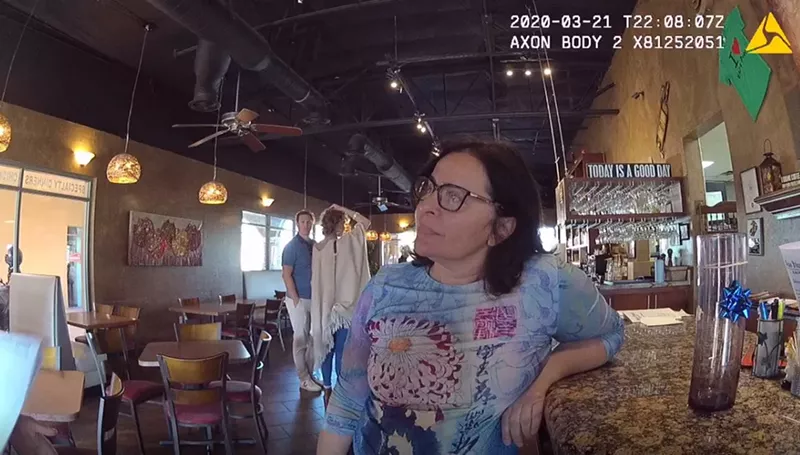 Image: Merita Kraya talks with deputies.