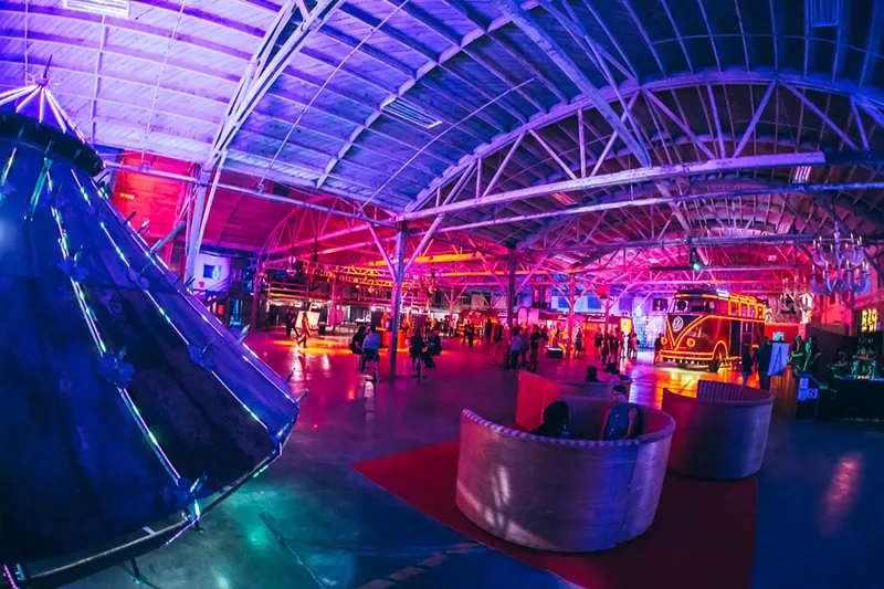 Image: Just part of Walter Productions' massive Where?House arts space.