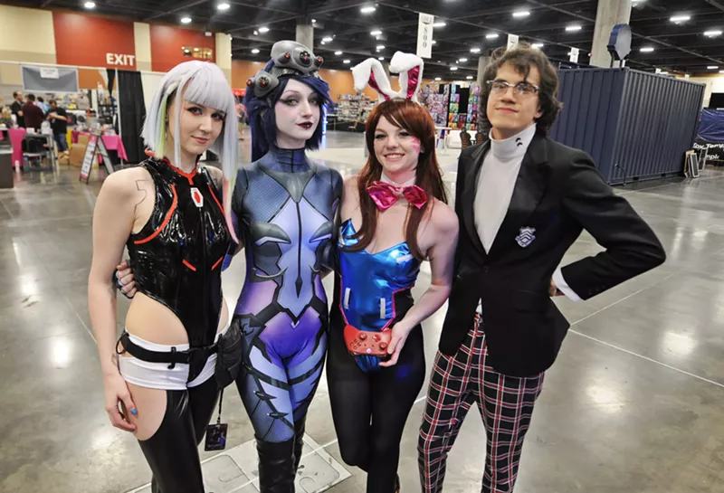 Image: Some of the many cosplayers at Game On Expo 2024 at the Phoenix Convention Center.