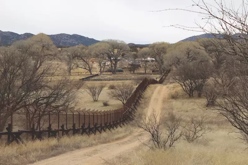 Image: We Build the Wall Inc., had been negotiating with landowners in Lochiel, Arizona, for a spot to build the wall.