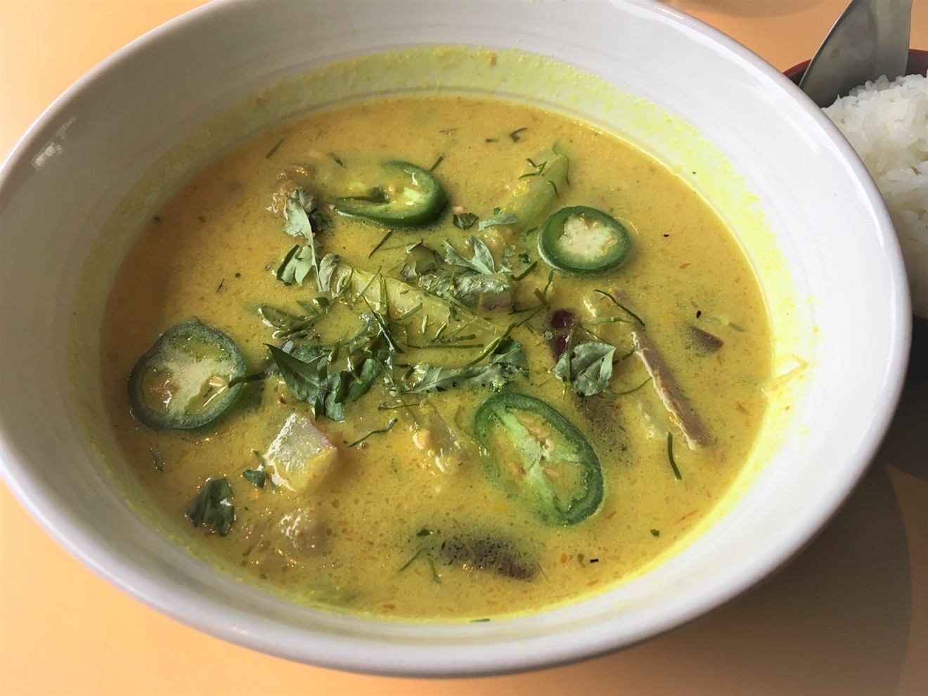 An electric lemongrass soup from Reathrey Sekong