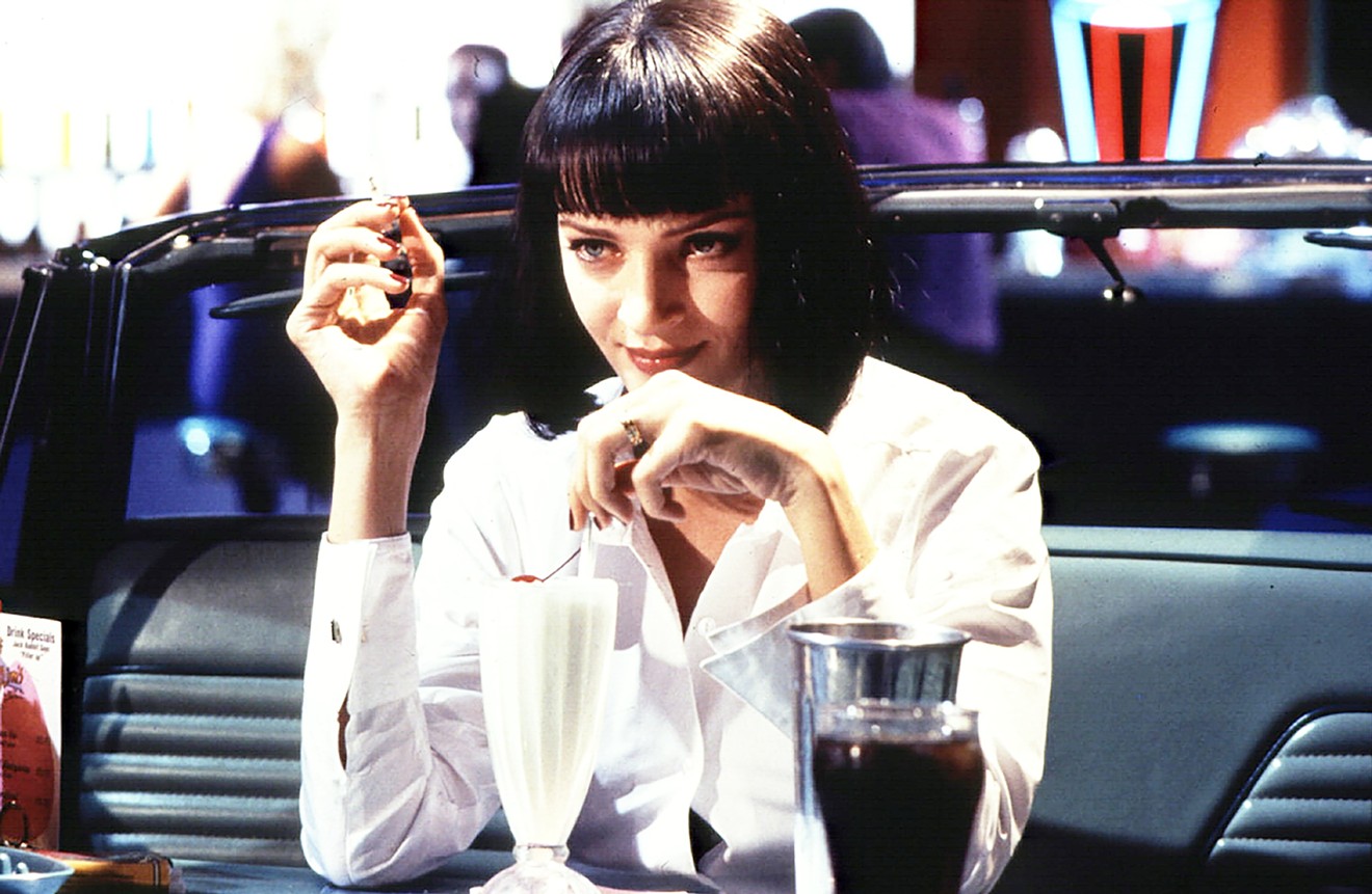 Uma Thurman as Mia Wallace in Pulp Fiction.