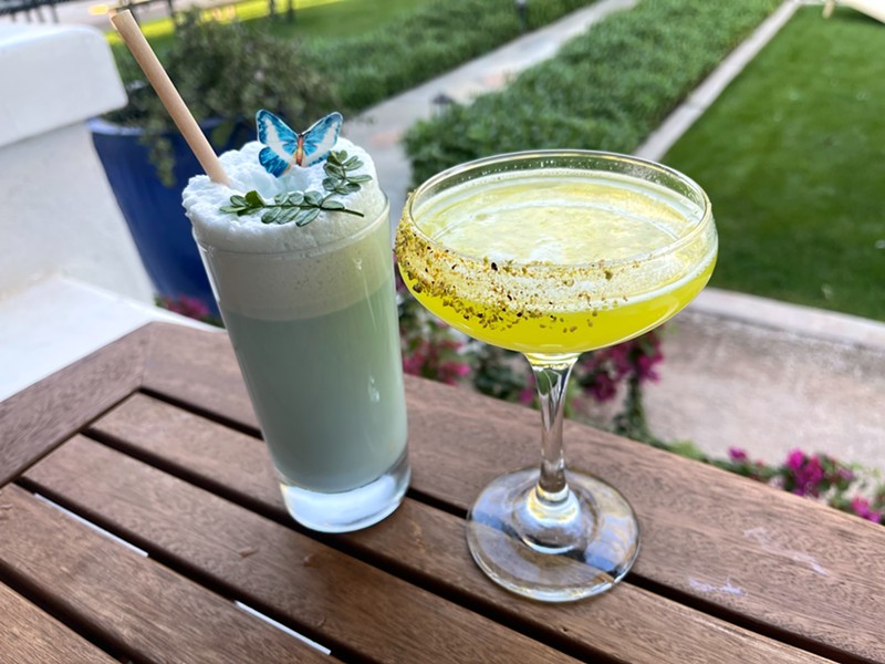 Garden Bar's menu rotates with the seasons, including these spring tipples.