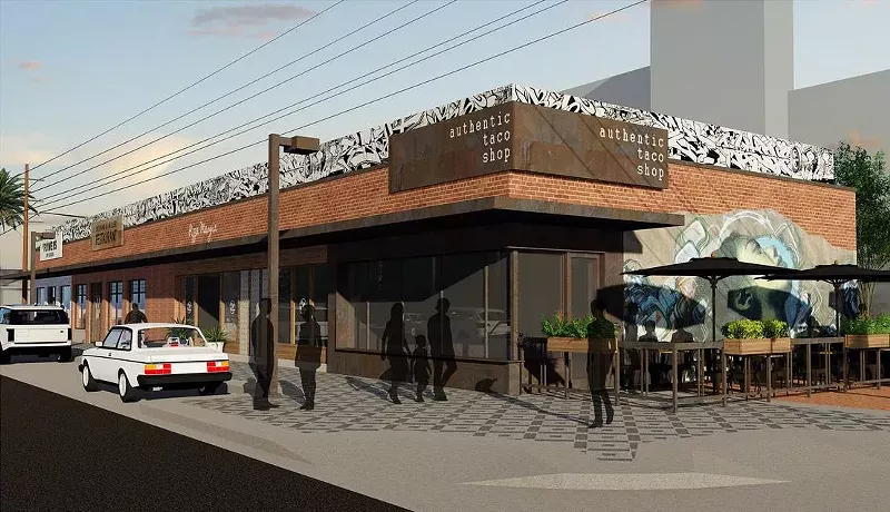 Image: Rendering of the future project on Fifth and Roosevelt streets.