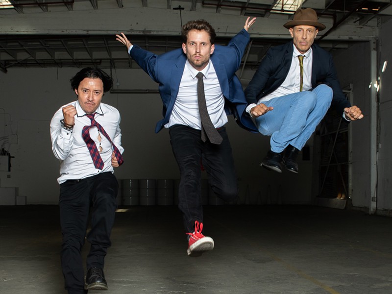 Efren Ramirez, Jon Heder, and Jon Gries (right) are throwing a 15th birthday party at the Orpheum for Napoleon Dynamite.