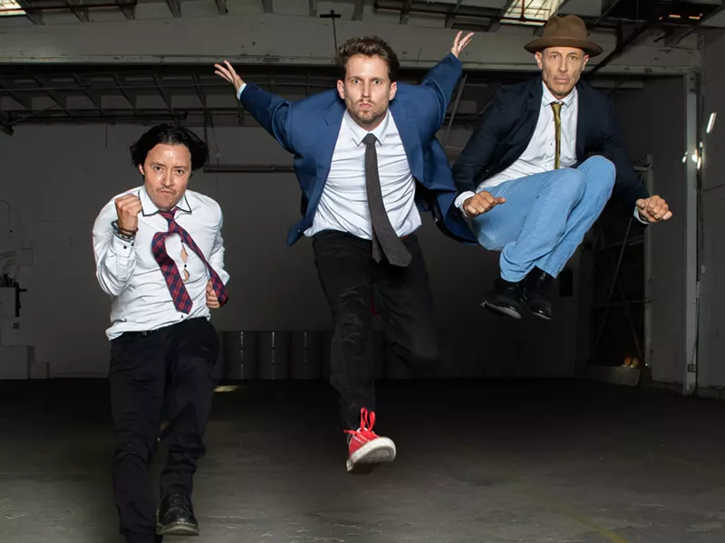 Image: Efren Ramirez, Jon Heder, and Jon Gries (right) are throwing a 15th birthday party at the Orpheum for Napoleon Dynamite.
