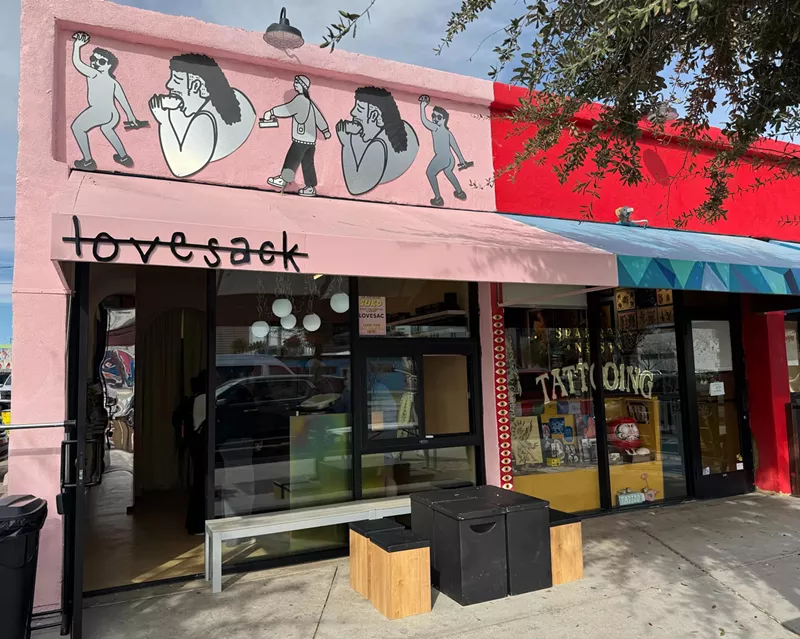 Image: The exterior of Lovesack Dumpling.