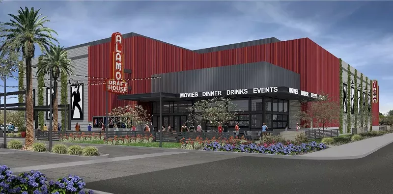 Image: A rendering of the Alamo Drafthouse Tempe location.