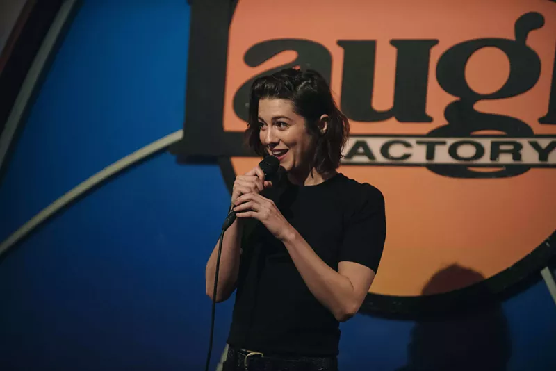 Image: Mary Elizabeth Winstead stars as a stand-up comic bringing a familiar brand of misandrist humor that gets her both lauded and confronted for her brash honesty in All About Nina, the debut feature from writer-director Eva Vives.