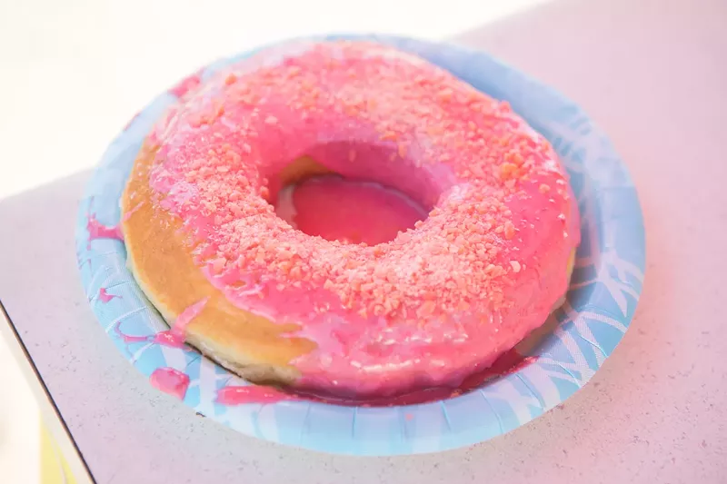 Image: A pink Pop Rocks doughnut is a highlight of this year's fair eats.