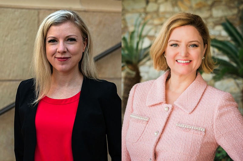 Democrat Julie Gunnigle (left) is trailing Republican Maricopa County Attorney Allister Adel by about 20,000 votes.