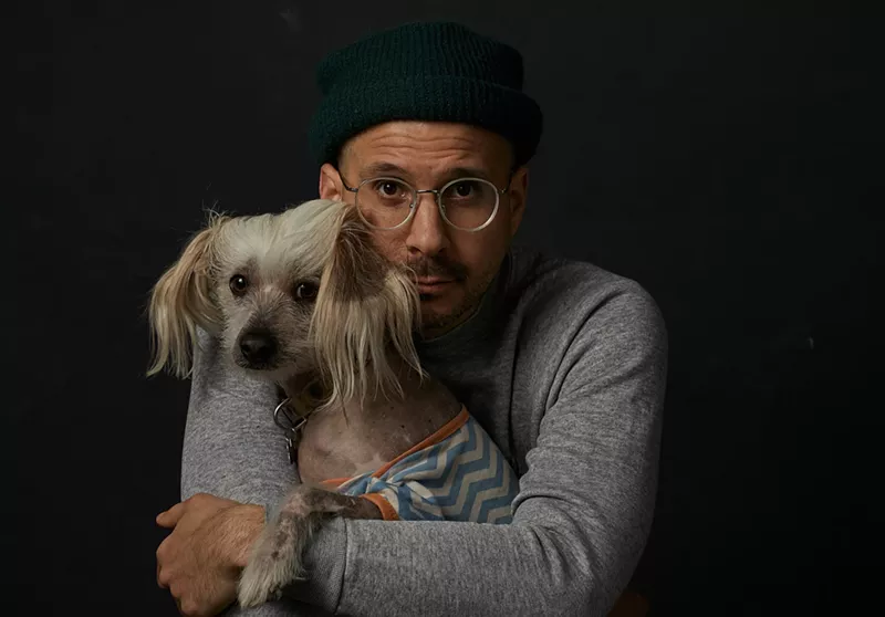Image: Yoni Wolf loves puppies and makes music.