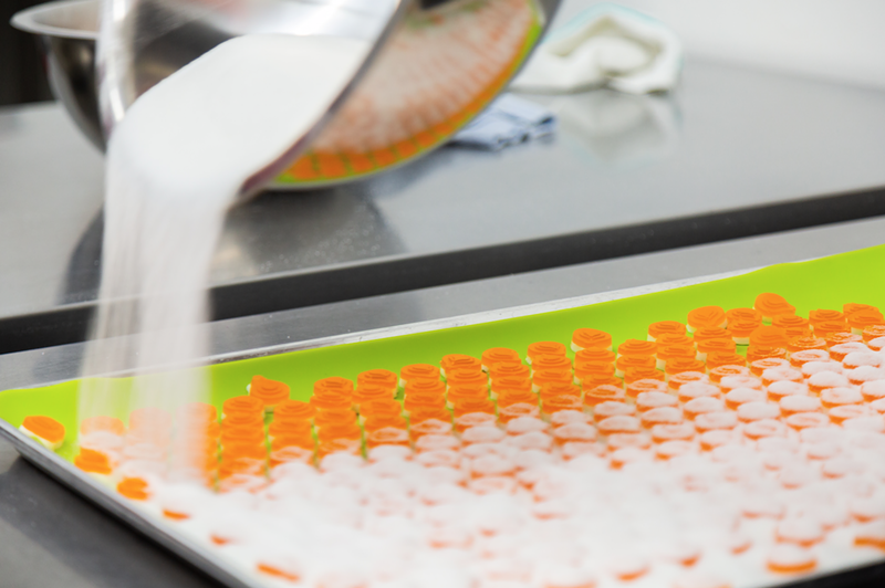 Image: Gummies in progress.