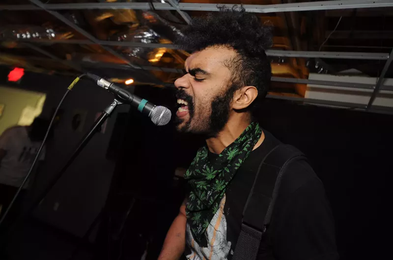 Image: Local folk punk artist Andy Warpigs.