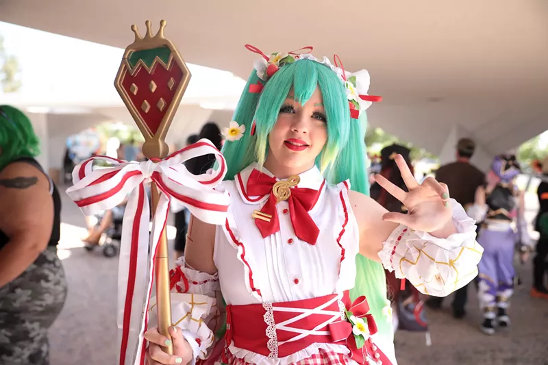 Image: A local cosplayer during Anime Arizona in 2023.