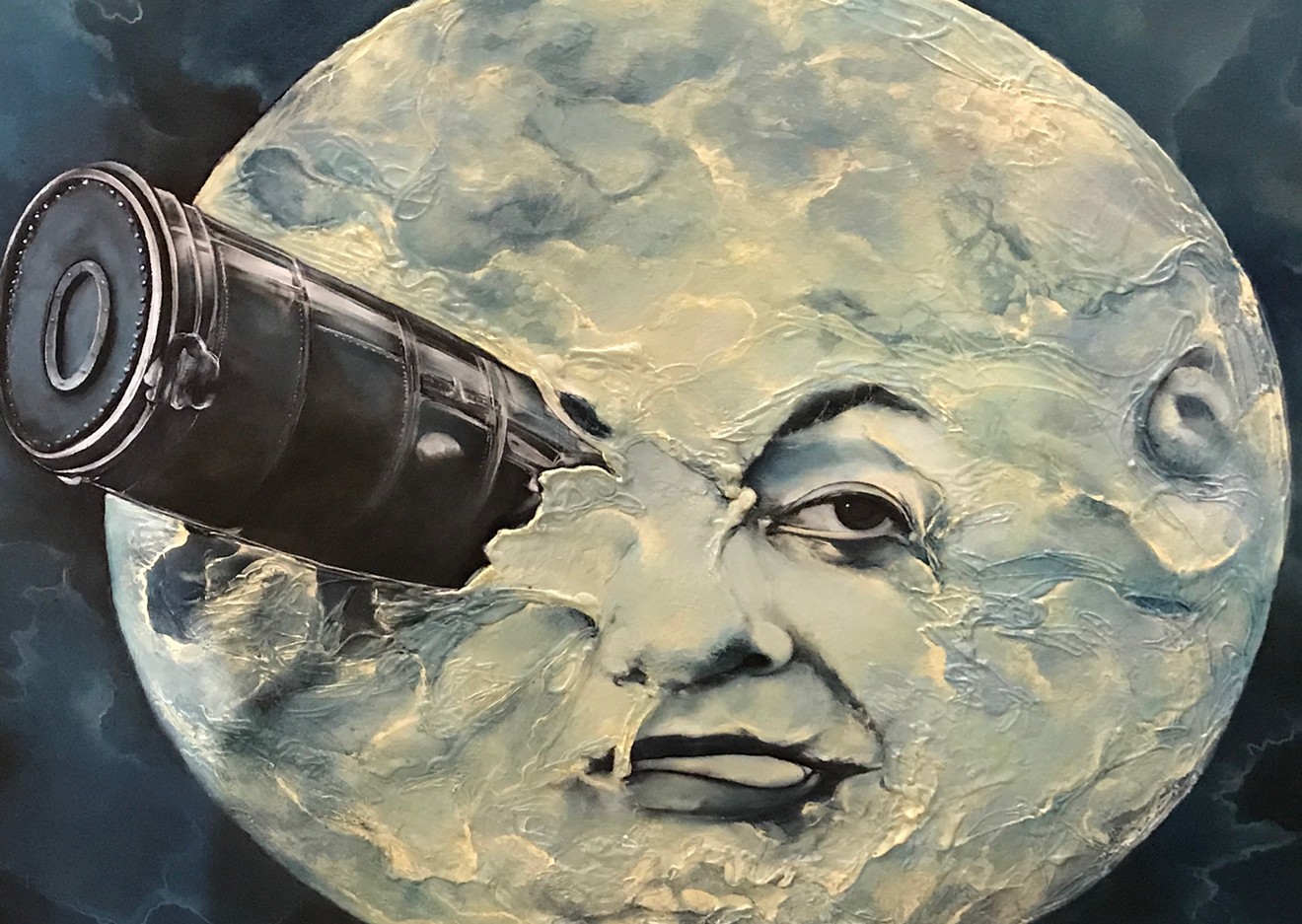 Throwback to Herb Schultz's A Trip to the Moon spotted a while back at Art One gallery.