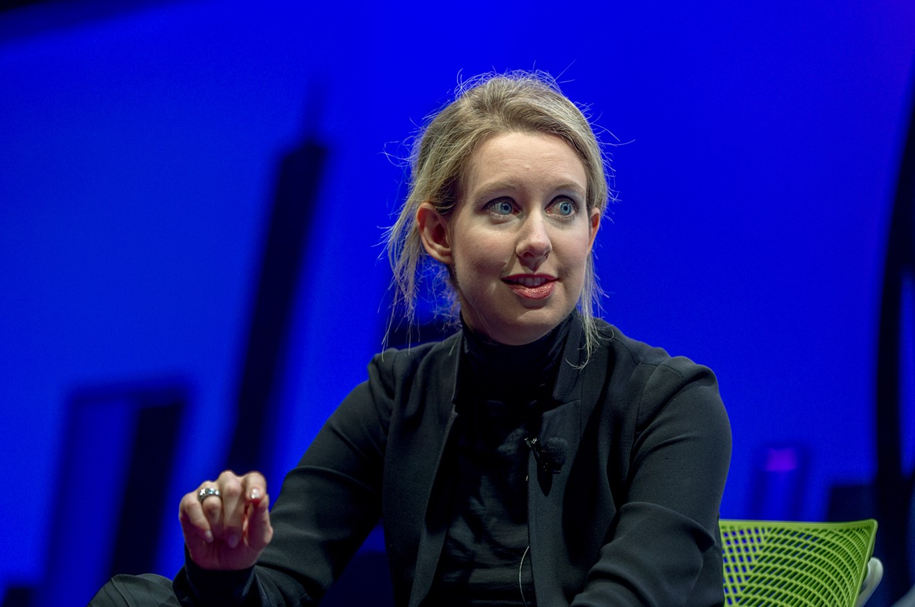 Theranos founder Elizabeth Holmes at a 2015 conference. Holmes and her blood-testing company were hit with a fraud charge from the Securities and Exchange Commission in March, but not before an Arizona bioindustry trade group gave Theranos their top industry prize.