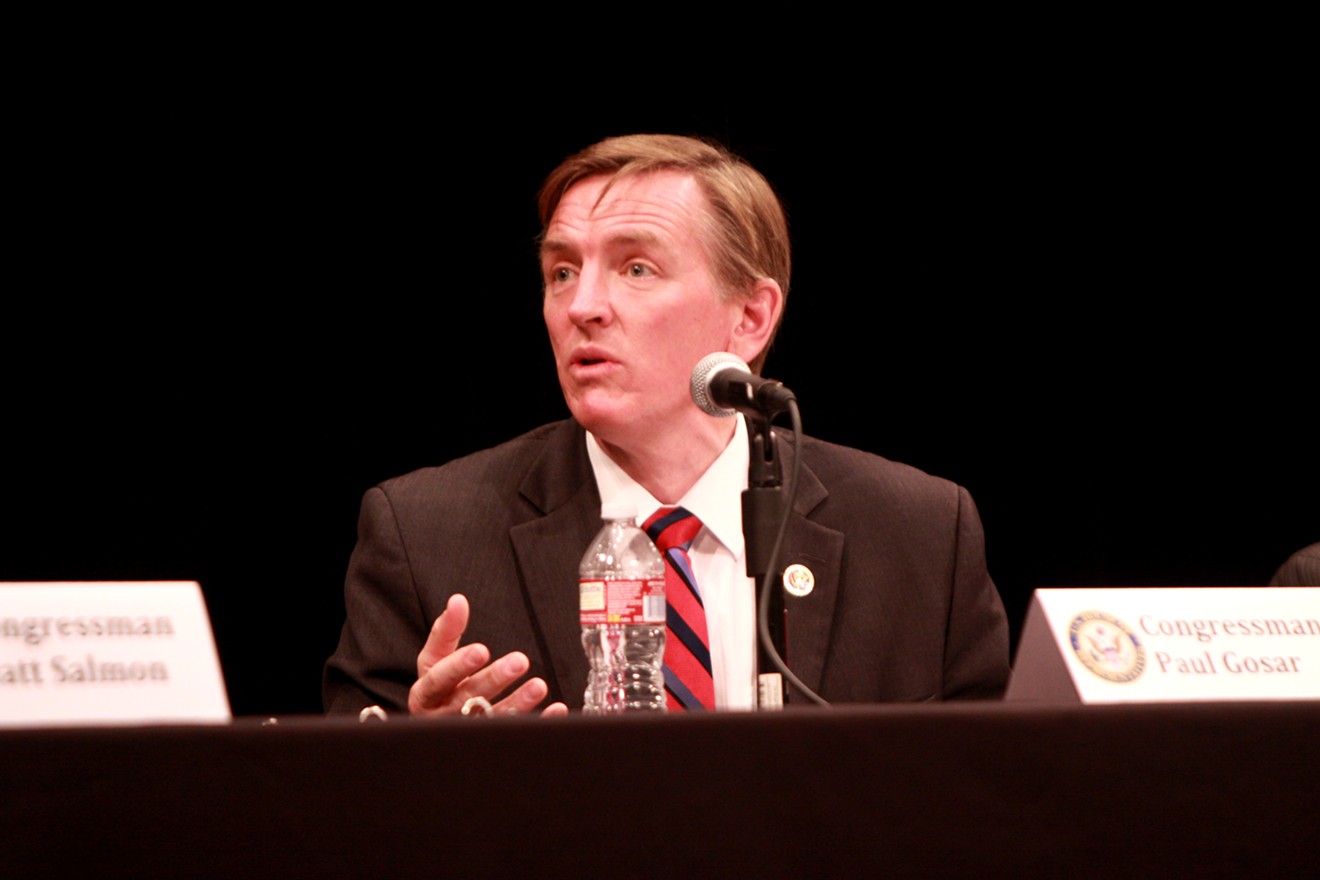 Congressman Paul Gosar in Mesa in 2013. The Prescott Republican took a trip to London on the dime of an anti-Muslim think tank, the Middle East Forum.